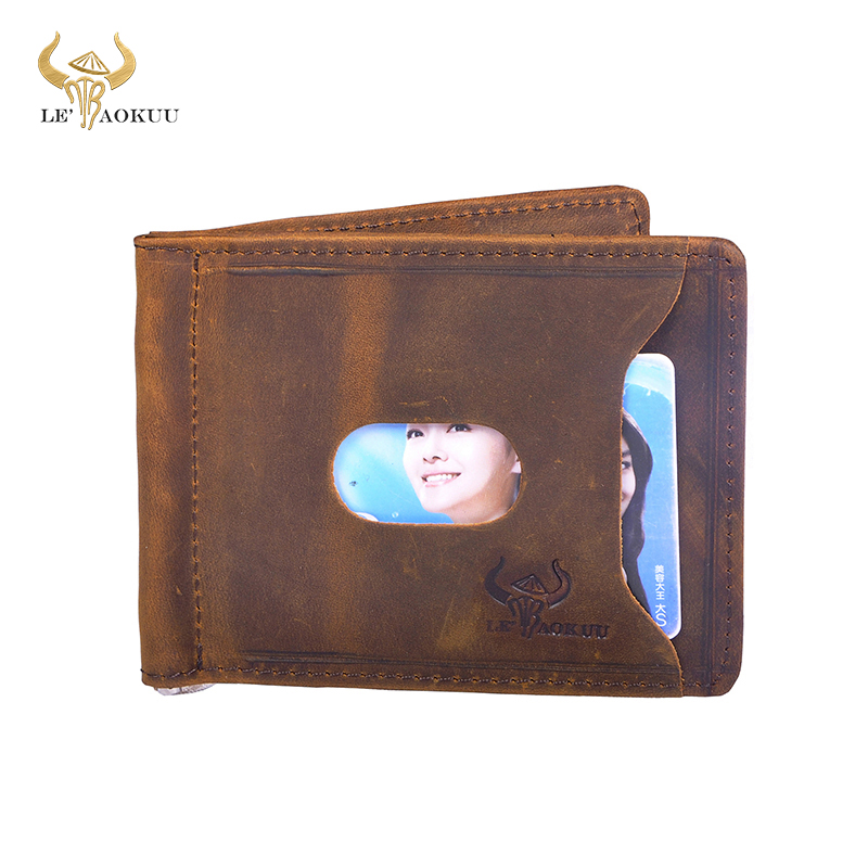 Money Clip Magnetic - جودة جلد الرجال المغناطيسي المال كليب