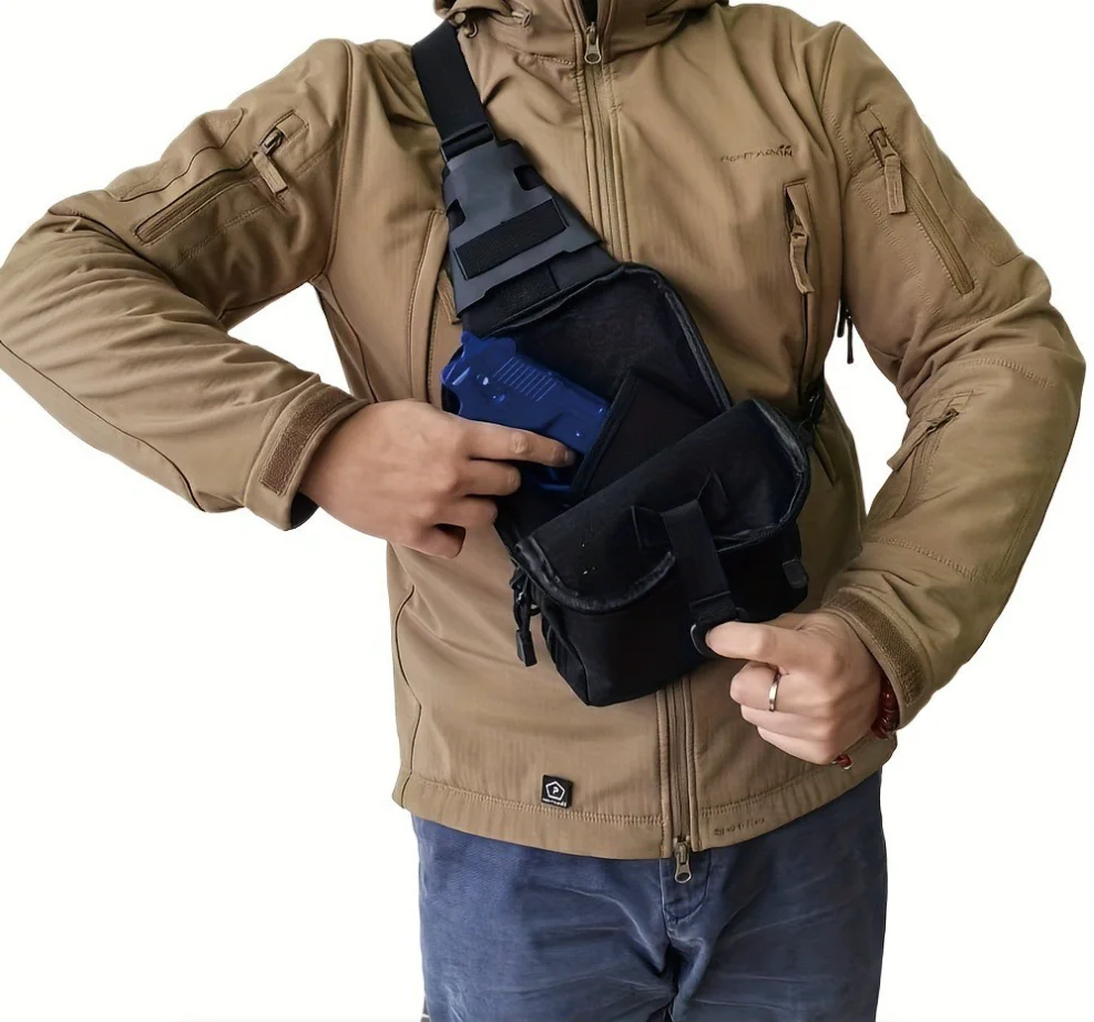 حقيبة كتف تكتيكية للحمل المخفي - مراجعة Edc Pistol Carry Bag وسعره