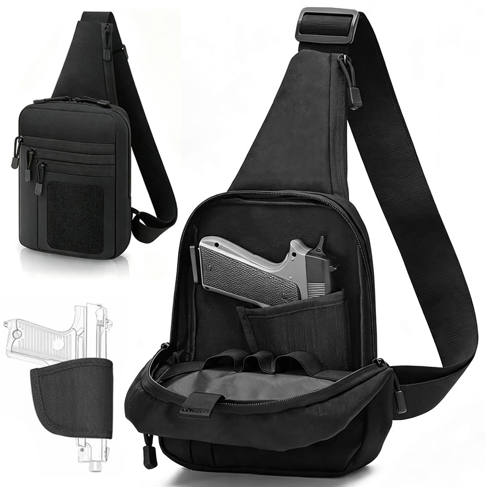 حقيبة صدرية مخفية لحمل المسدس، - مراجعة Edc Pistol Carry Bag وسعره