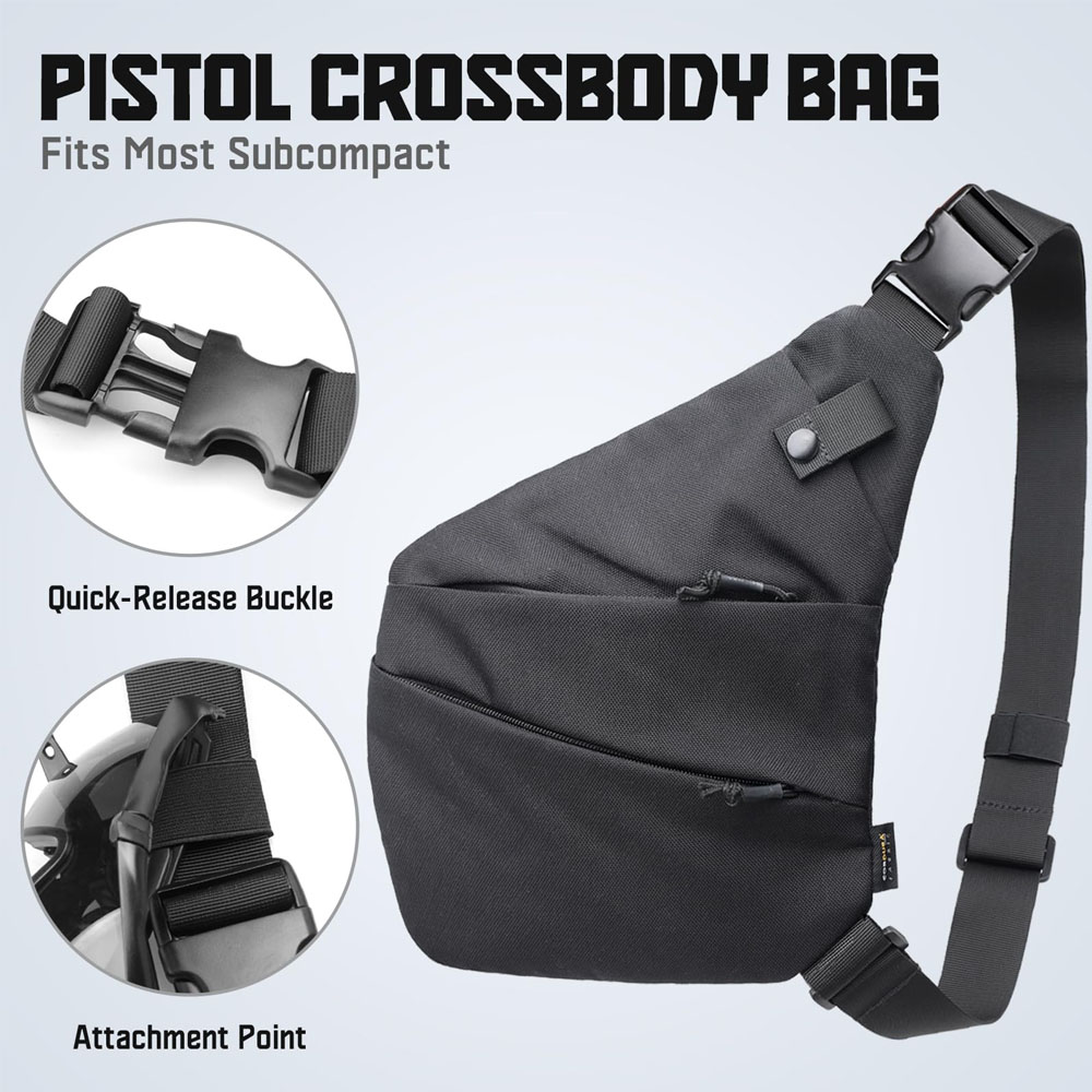 حقيبة حمل بندقية تكتيكية مخفية - مراجعة Edc Concealed Carry Bag وسعره