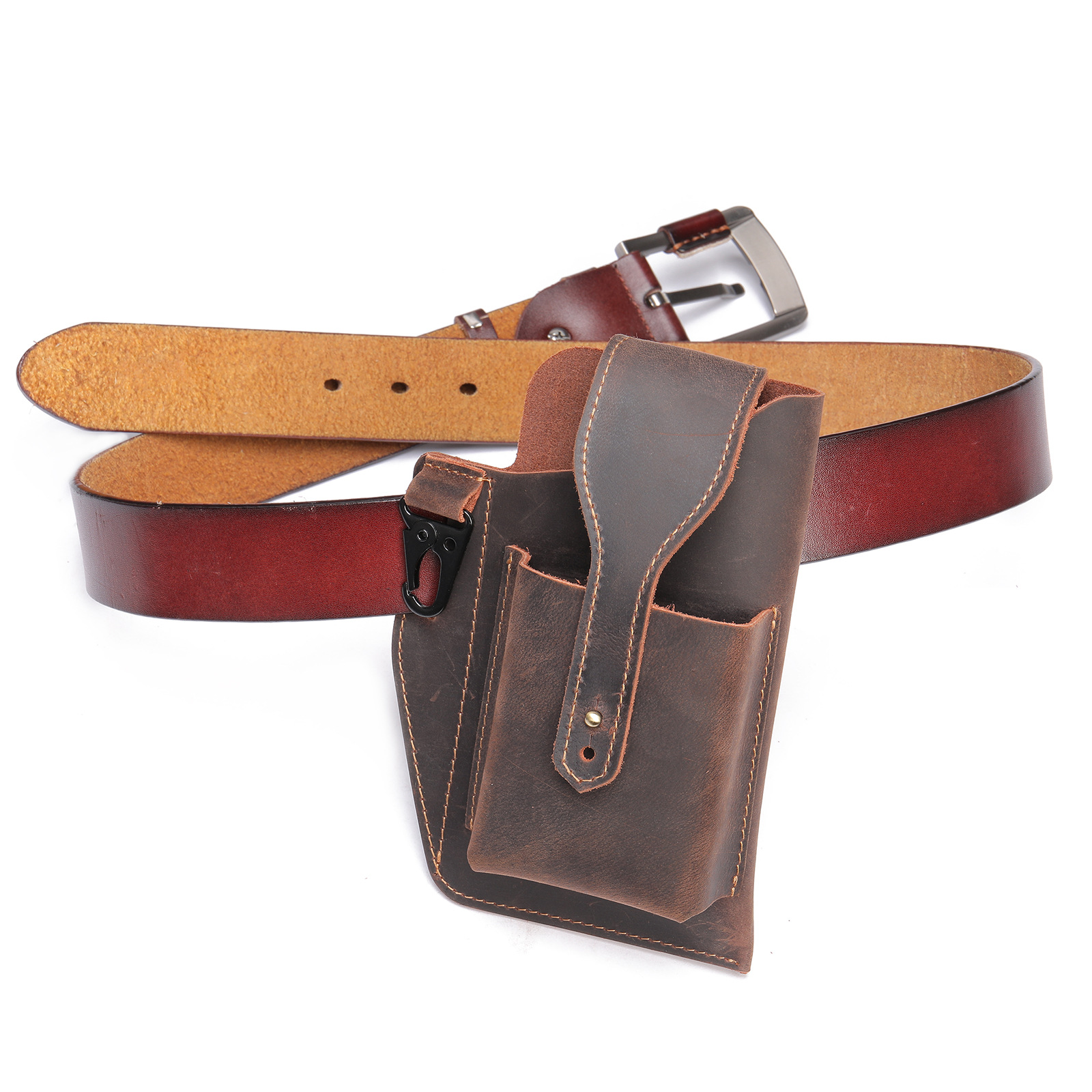 حافظة هاتف من جلد كريزي هورس ل - مراجعة Leather Edc. Carry Pouch وسعره