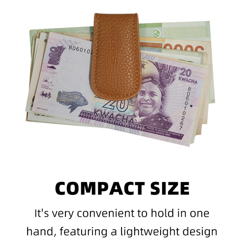 محفظة مغناطيسية فاخرة من جلد ا - مراجعة Money Clip Magnetic وسعره