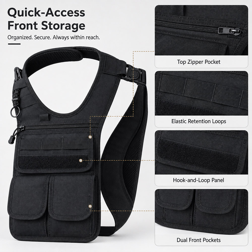 حقيبة أدوات تكتيكية مخفية تحت  - مراجعة Edc Concealed Carry Bag وسعره