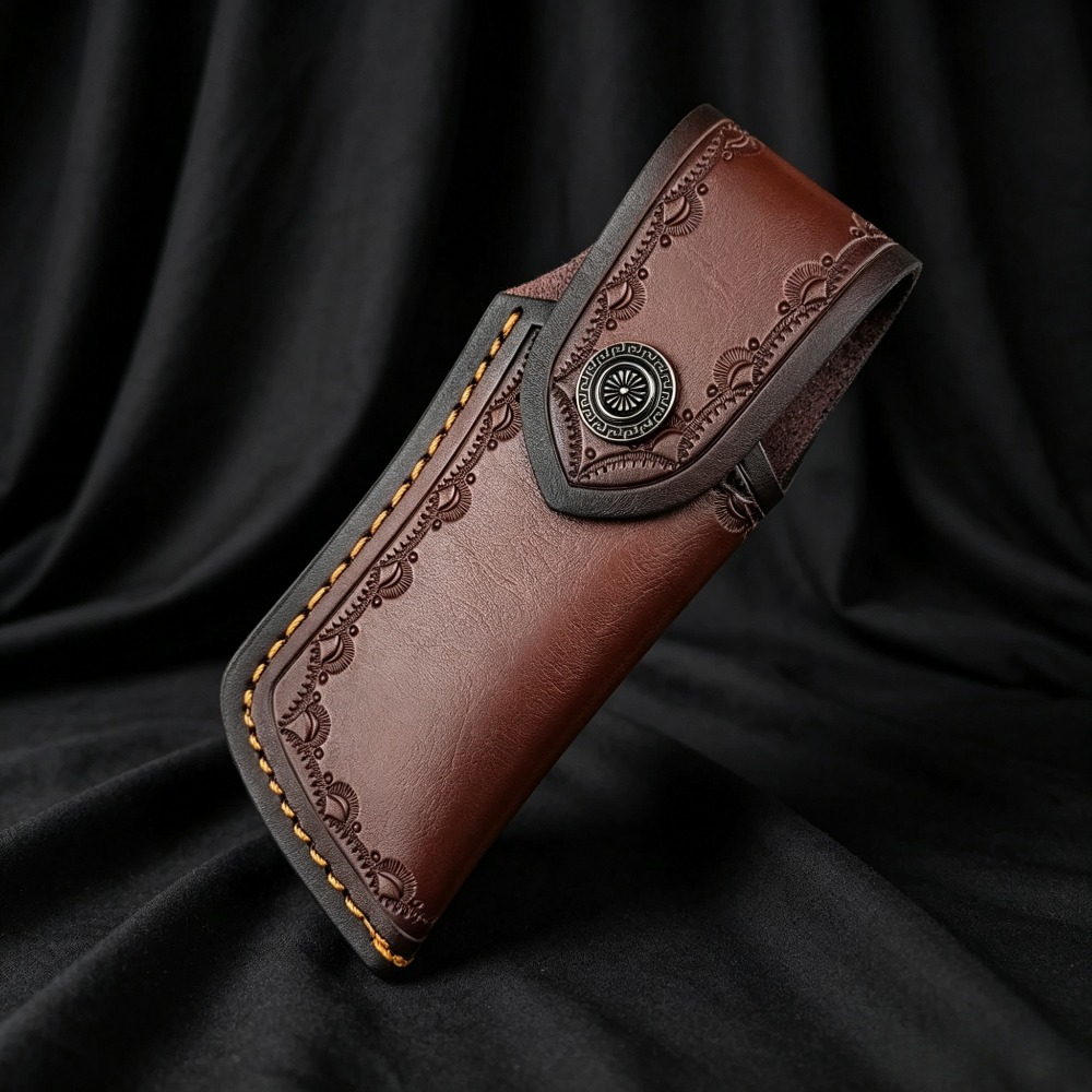 جراب سكين من الجلد الطبيعي الم - مراجعة Leather Edc. Carry Pouch وسعره