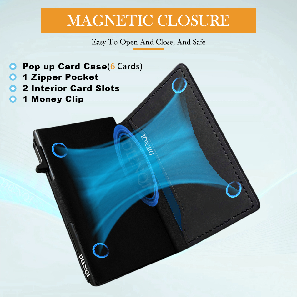 محفظة رجالية من الجلد الطبيعي  - مراجعة Money Clip Magnetic وسعره