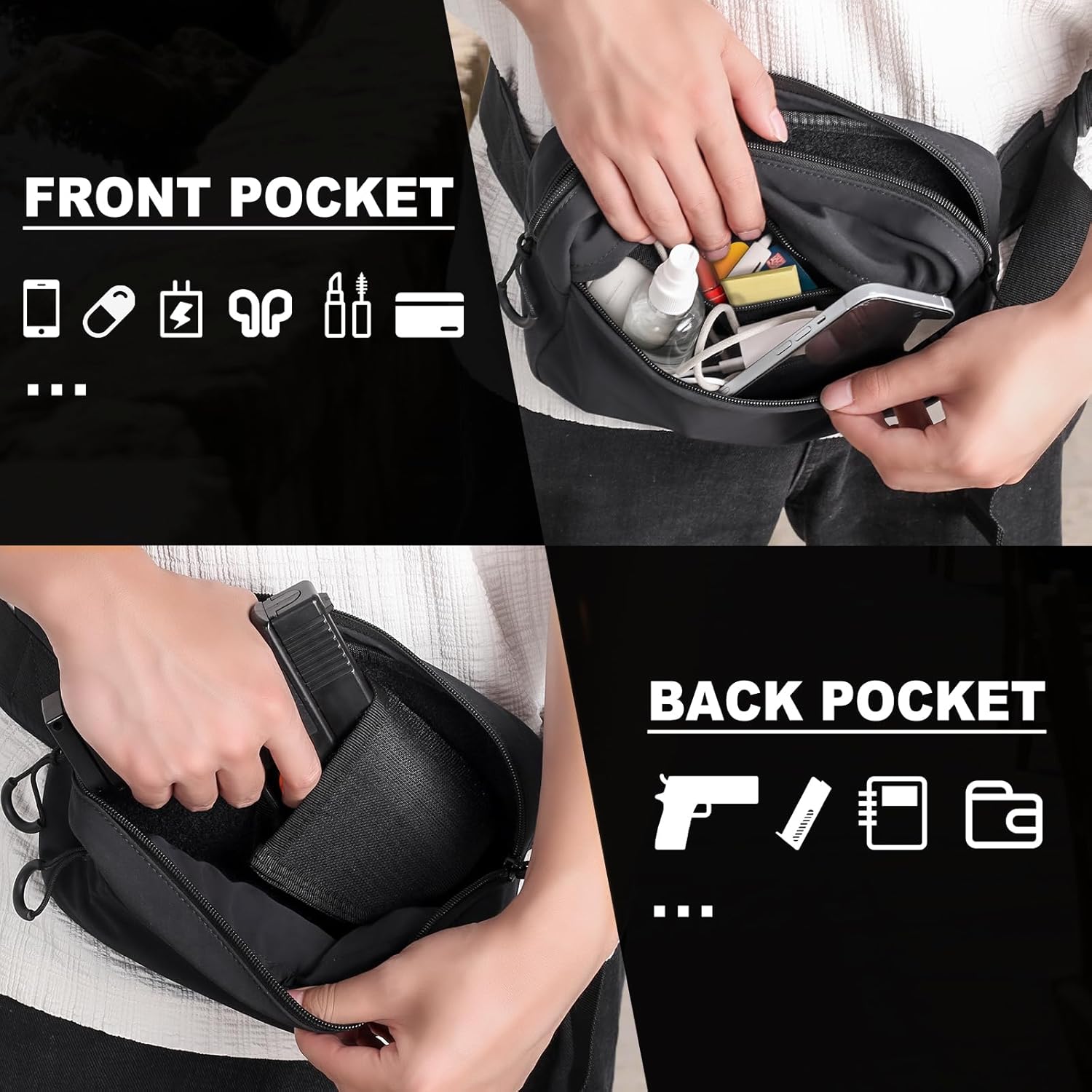 حزمة مراوح تكتيكية مع حافظة حق - مراجعة Edc Pistol Carry Bag وسعره