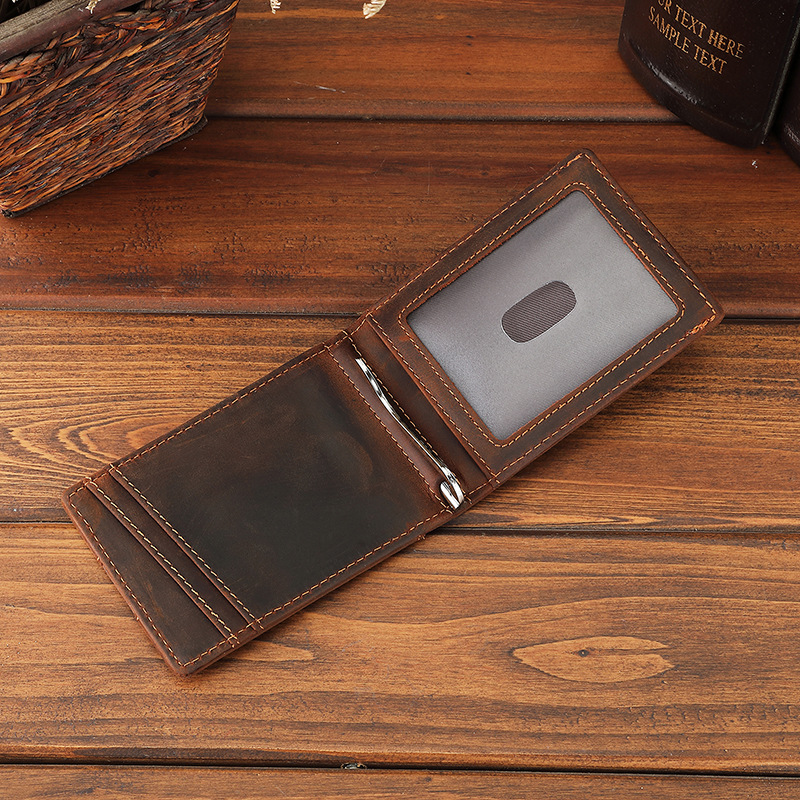 جلد طبيعي المال كليب المحفظة ل - مراجعة Money Clip Magnetic وسعره